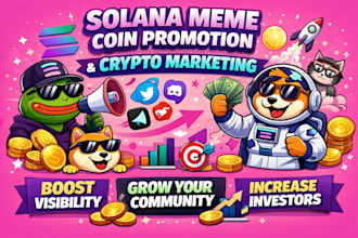 do solana meme coin promotion meme coin marketing, crypto promotion