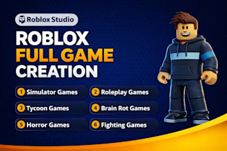develop roblox full game creation, roblox scripter, lua roblox game developer