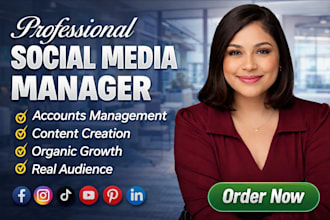 be your social media manager social media post social media marketing manager