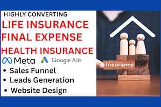 generate life insurance health insurance final expense leads and build website