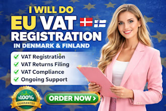 do eu vat registration in denmark finland and submit vat returns fast