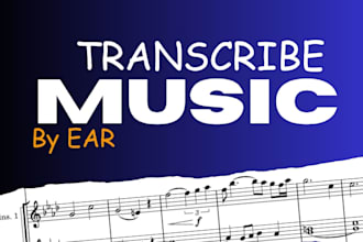 convert audio to sheet music transcription by ear