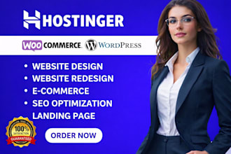 design hostinger website fix wordpress landing page redesign wordpress website