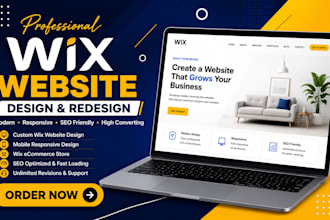 build wix website, design wix or redesign wix webiste and website development