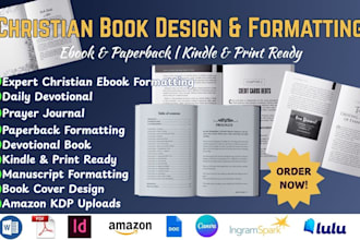 format, design christian ebook, prayer journal daily devotional christian book
