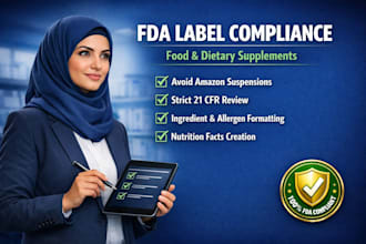 audit your food or supplement label for strict fda compliance