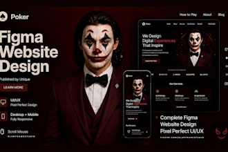 do figma website design, website ui ux design, ui ux design versatile figma