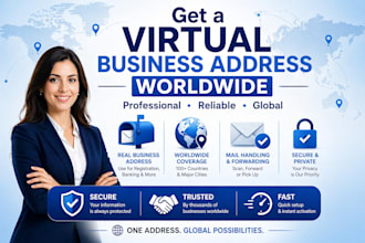 provide a virtual office and company address worldwide for your business