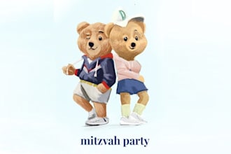 design bar bat mitzvah logo