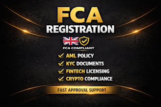 handle UK fca registration authorization aml kyc compliance and fintech license