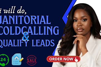 provide janitorial cold calling and commercial cleaning leads generation