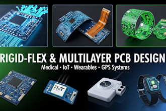 rigid flex and multilayer pcb design for medical, iot and wearable devices