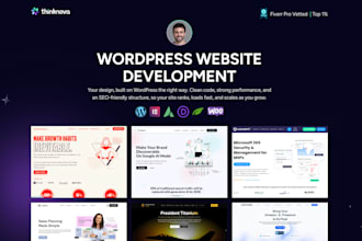 build a wordpress website, wordpress expert, vetted pro