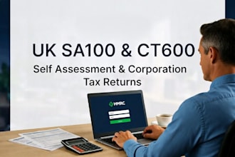 file uk accountant sa100 self assessment, ct600, full tax compliance for company