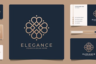 design an elegant modern contemporary logo and branding