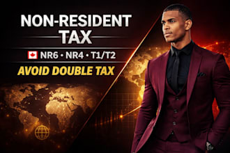 file canada non resident tax return nr6 nr4 t1 t2 and avoid double taxation