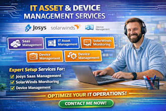 setup josys saas IT asset management solarwinds monitoring device management