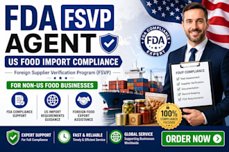 be your fda fsvp agent for non US food import compliance