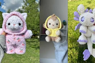 design custom plush toy cute plushies stuffed animal oc plush character crochet