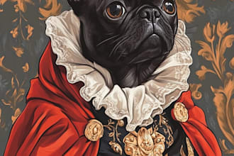draw amazing pet portrait