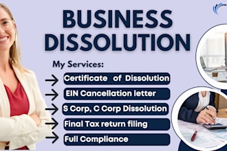 dissolve llc, reinstate llc, llc dissolution, file final tax return, close ein