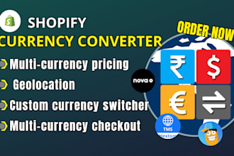 setup shopify expert currency converter location changer shopify store