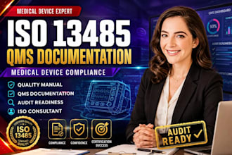 provide iso 13485 medical device compliance and qms documentation