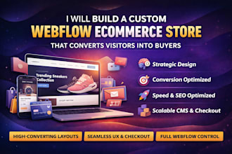 build a custom webflow ecommerce store that converts visitors into buyers