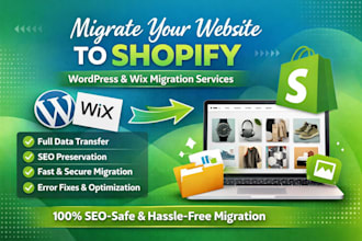migrate wix wordpress ecommerce website to shopify volusion migration