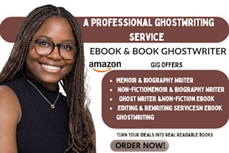 your career ghostwriter for memoirs biographies fiction and self help ebooks