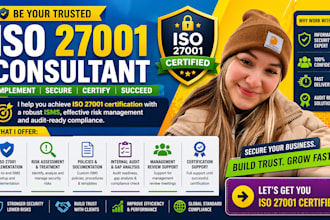 be your iso 27001 consultant for isms soc2 and gdpr compliance