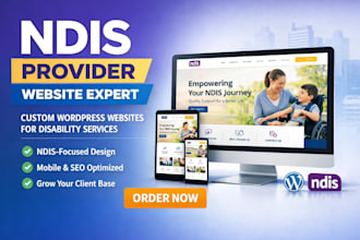 design a professional ndis provider website with wordpress