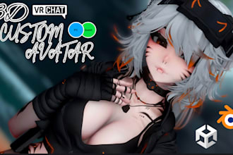 create custom vrchat avatar, vrc avatar, vr character, furry nsfw avatar, warudo