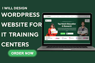 design wordpress website for IT training centers
