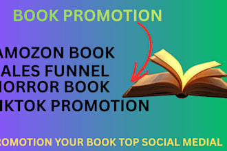 do amazon book promotion tiktok horror sale funnel marketing