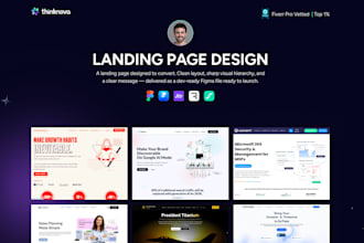 design an ai powered figma landing page, UX UI designer, vetted pro