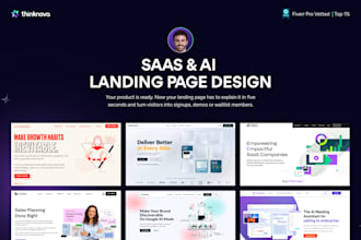 design and build a saas or ai startup landing page