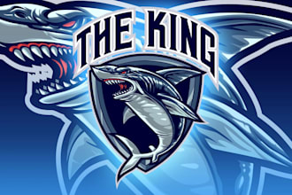do modern creative awesome shark logo