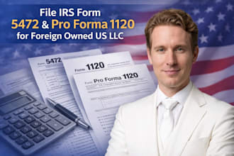 file irs form 5472 and pro forma 1120 for foreign owned US llc