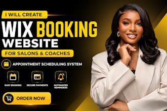 create wix booking website for salons and coaches appointment scheduling