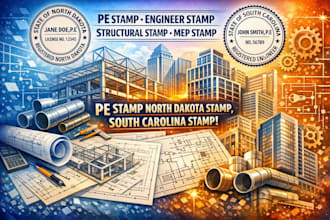 review pe stamp north dakota stamp, south carolina pe stamp mep city permit