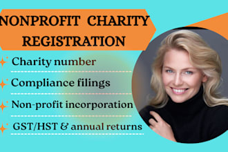 handle canada nonprofit registration, tax filings, gst hst and  annual returns