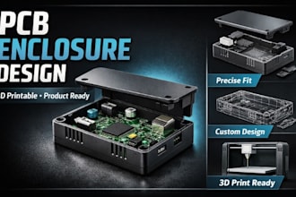 design 3d printable electronics enclosure and pcb casing for your product