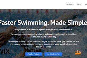 build wix swim coach website swimming lessons booking website