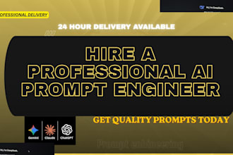 perform prompt engineering for ai prompt chat gpt custom prompts prompt engineer