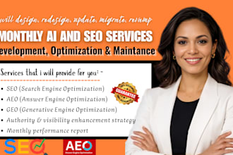 rank your website with generative SEO with geo aeo geo monthly aeo site audit