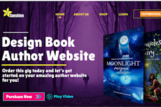 design author website book website writer portfolio website ebook author website