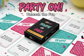 custom adult party card design drinking card game truth or dare card