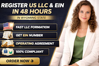 register US llc and ein in 48 hours in wyoming state