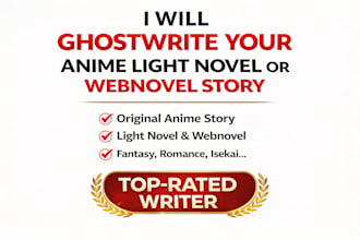 ghostwrite an engaging anime light novel, webnovel or manga style story